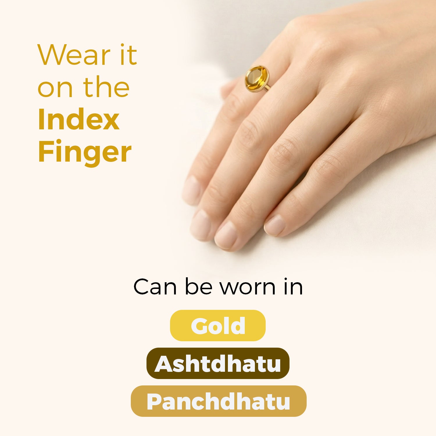 Certified Pukhraj (Yellow Sapphire) Gemstone