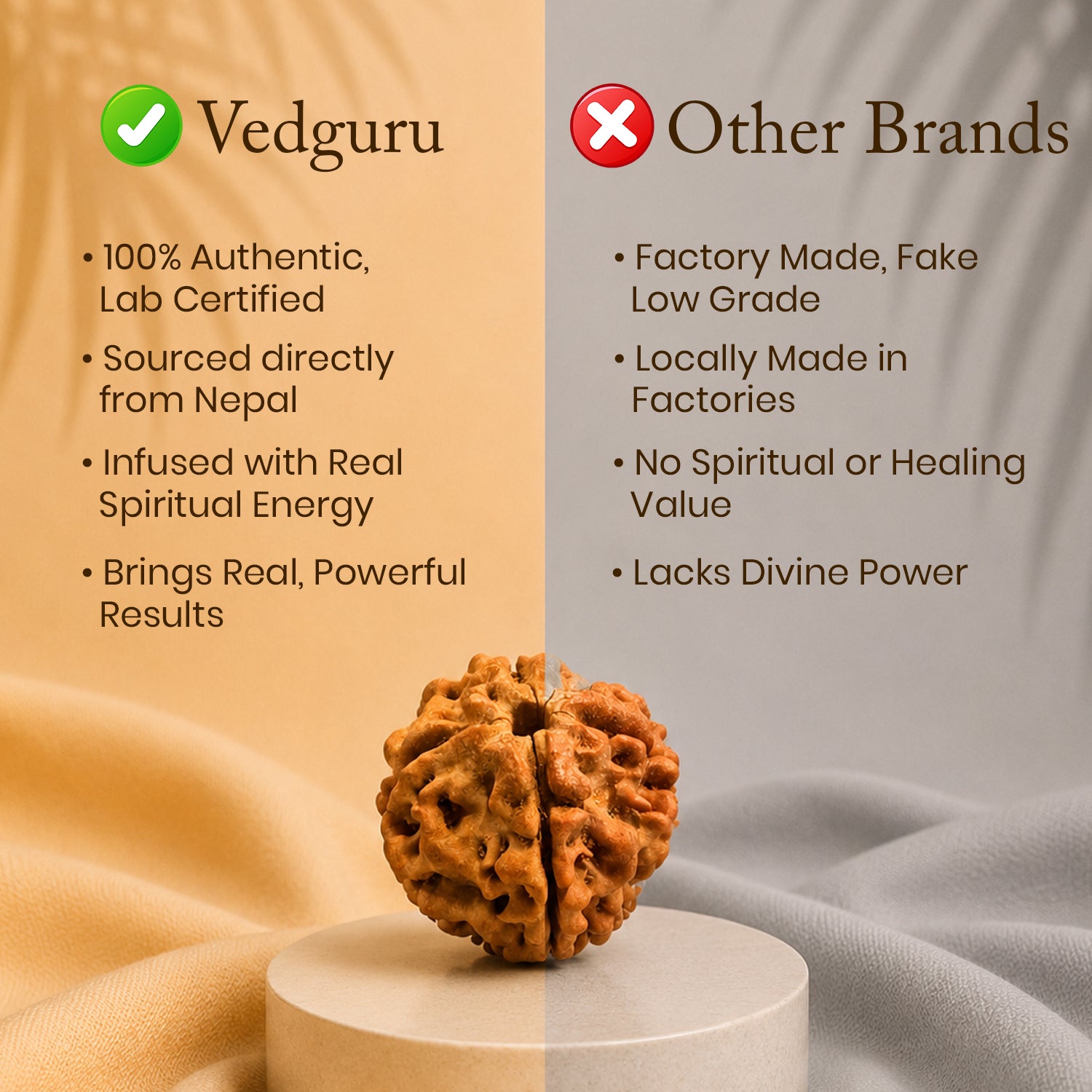 Certified 4 Mukhi Rudraksha
