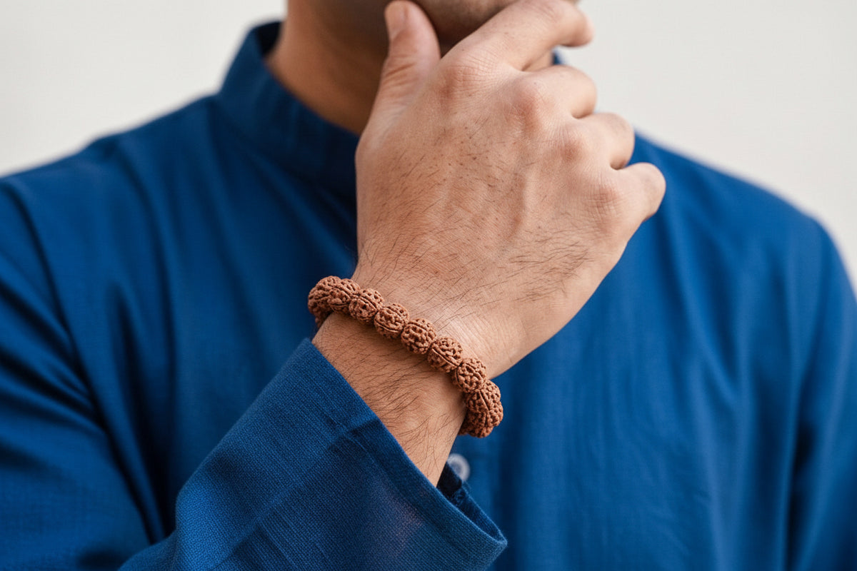 7 Mukhi Rudraksha Bracelet