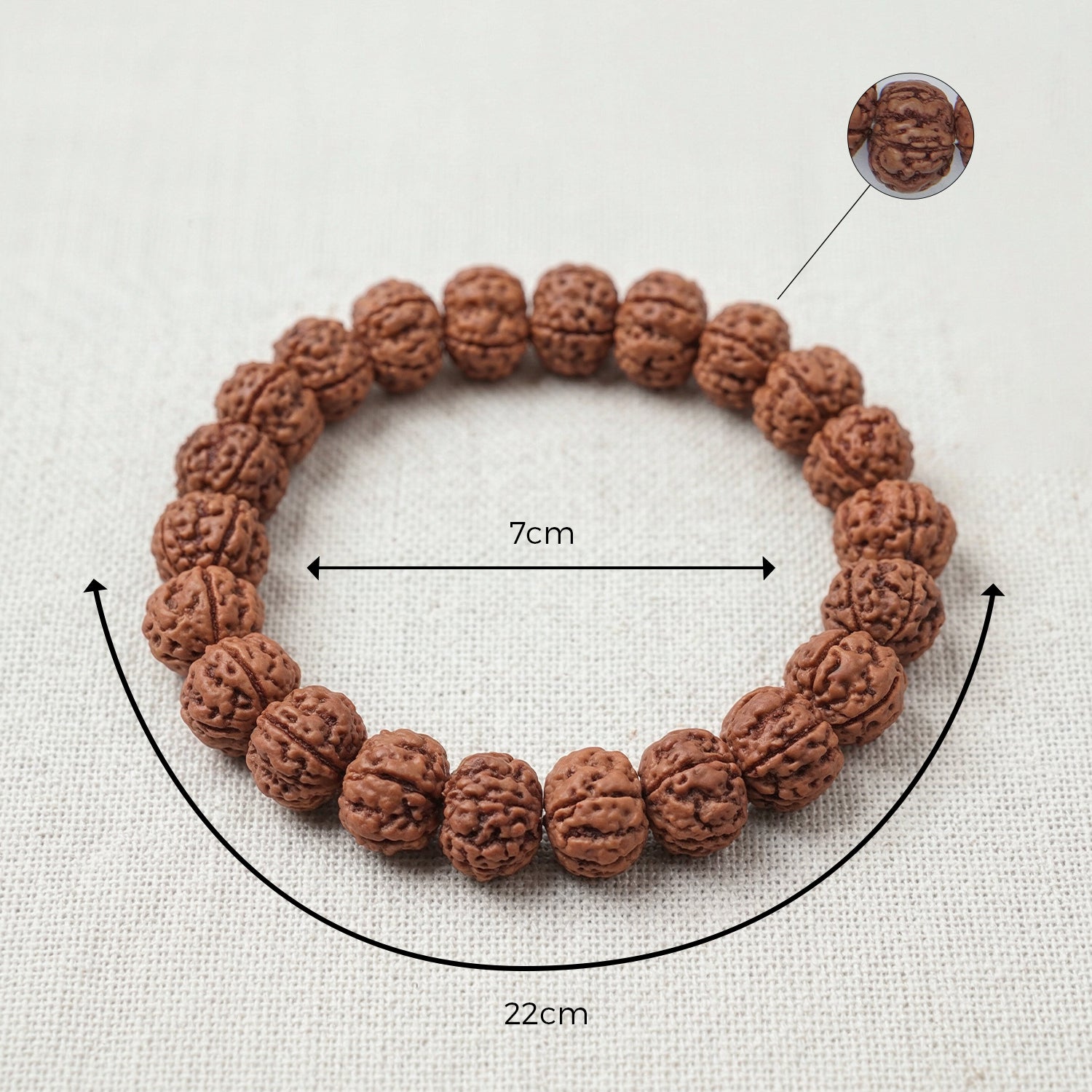 7 Mukhi Rudraksha Bracelet