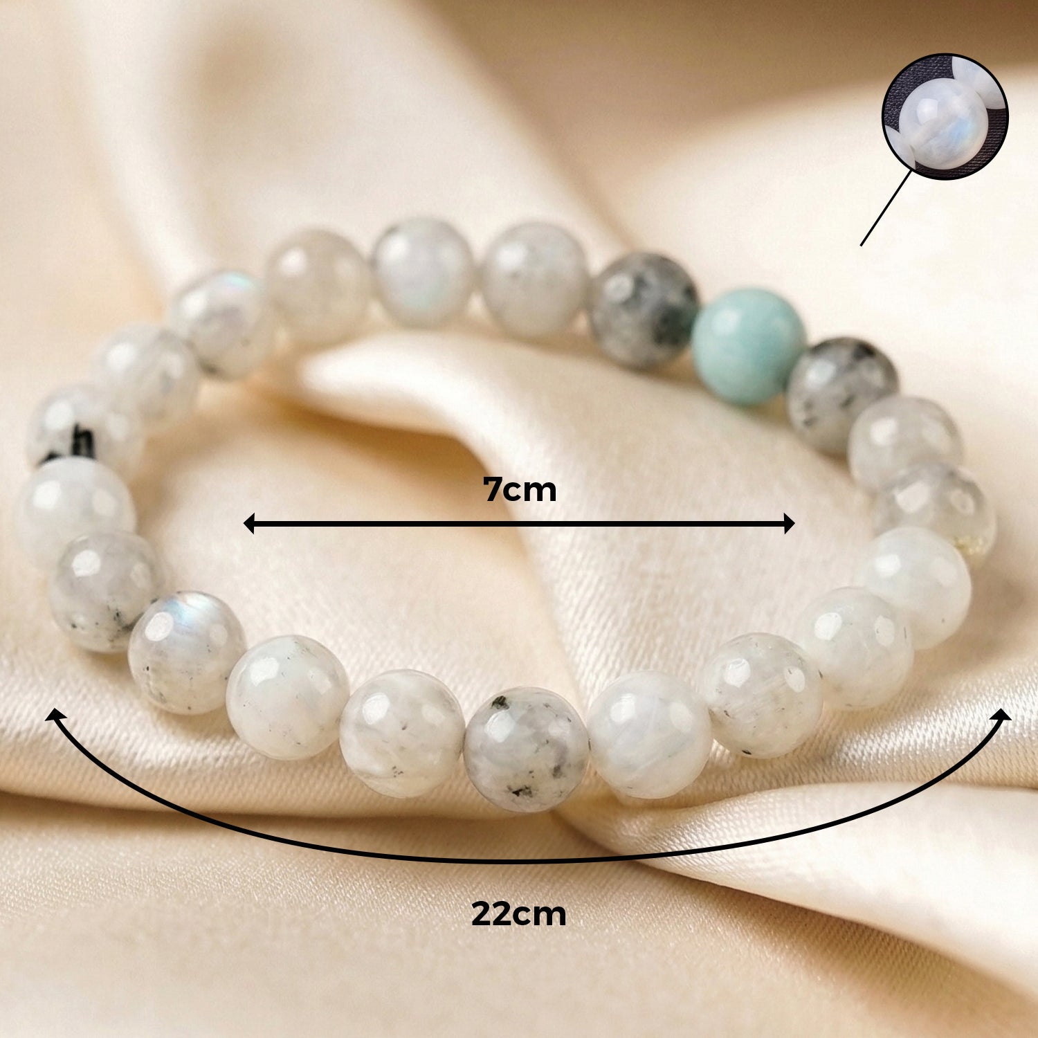 Black Rutile Quartz Bracelet