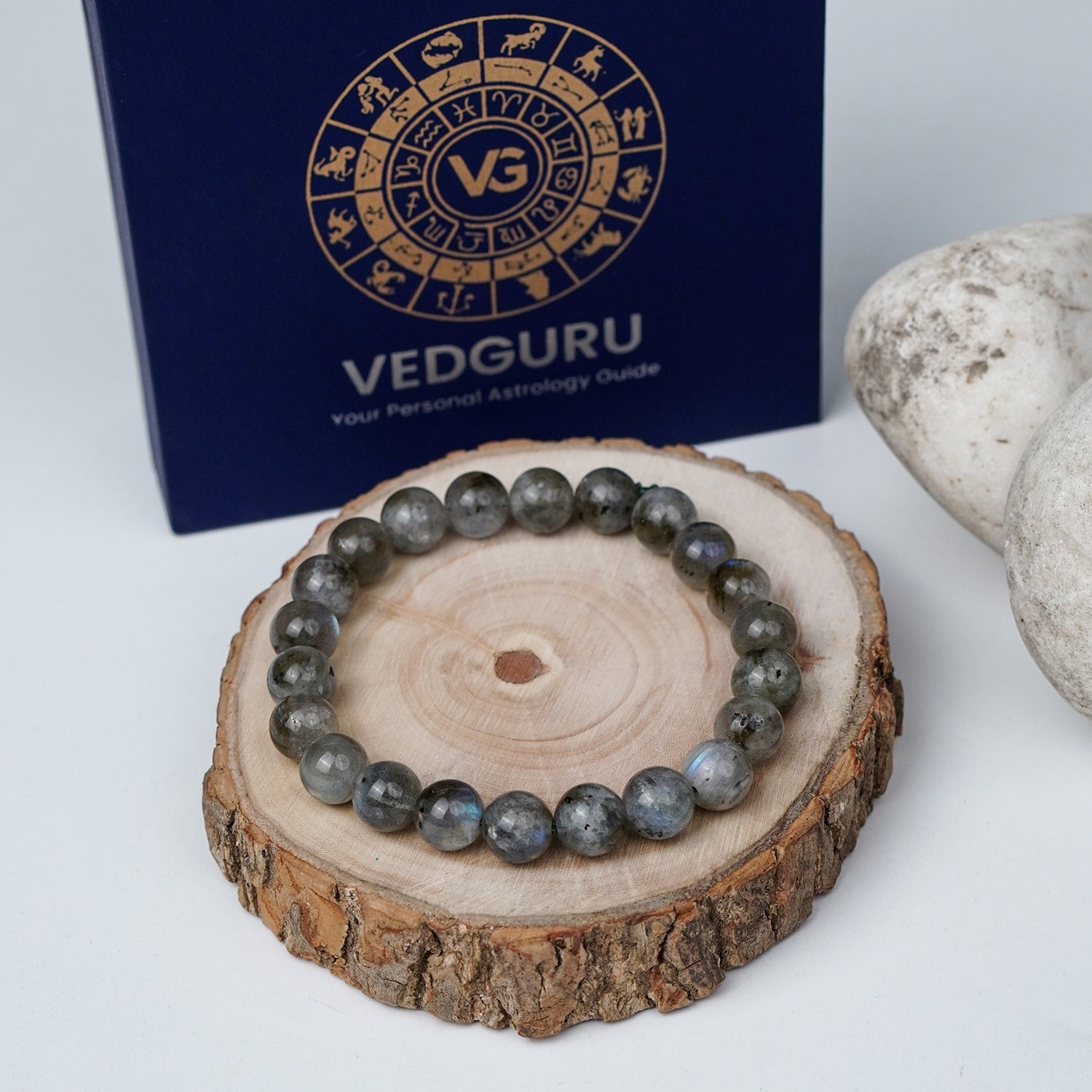 Black & White Labradorite Bracelet