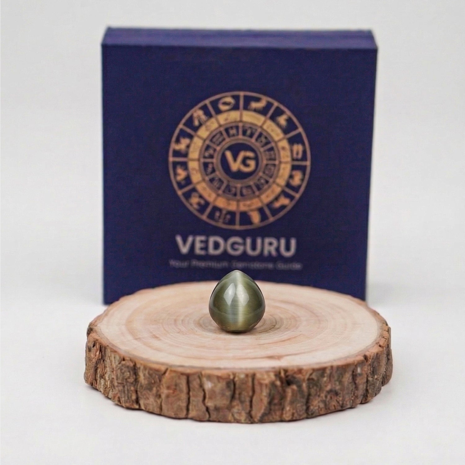 Certified Cat's Eye (Lehsunia) Gemstone