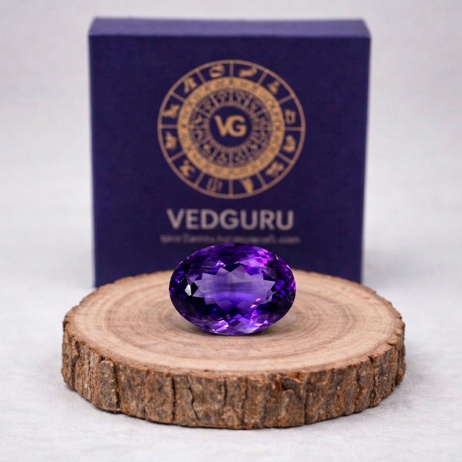 Certified Amethyst (Jamuniya) Gemstone