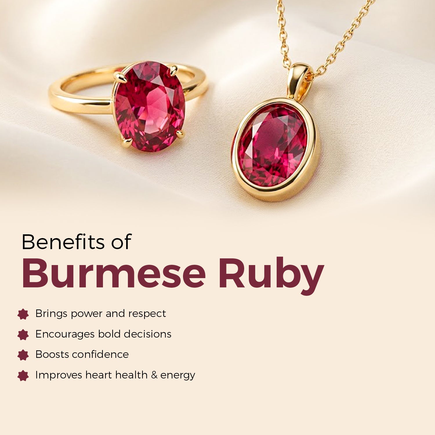 Certified Burmese Ruby (Manik) Gemstone