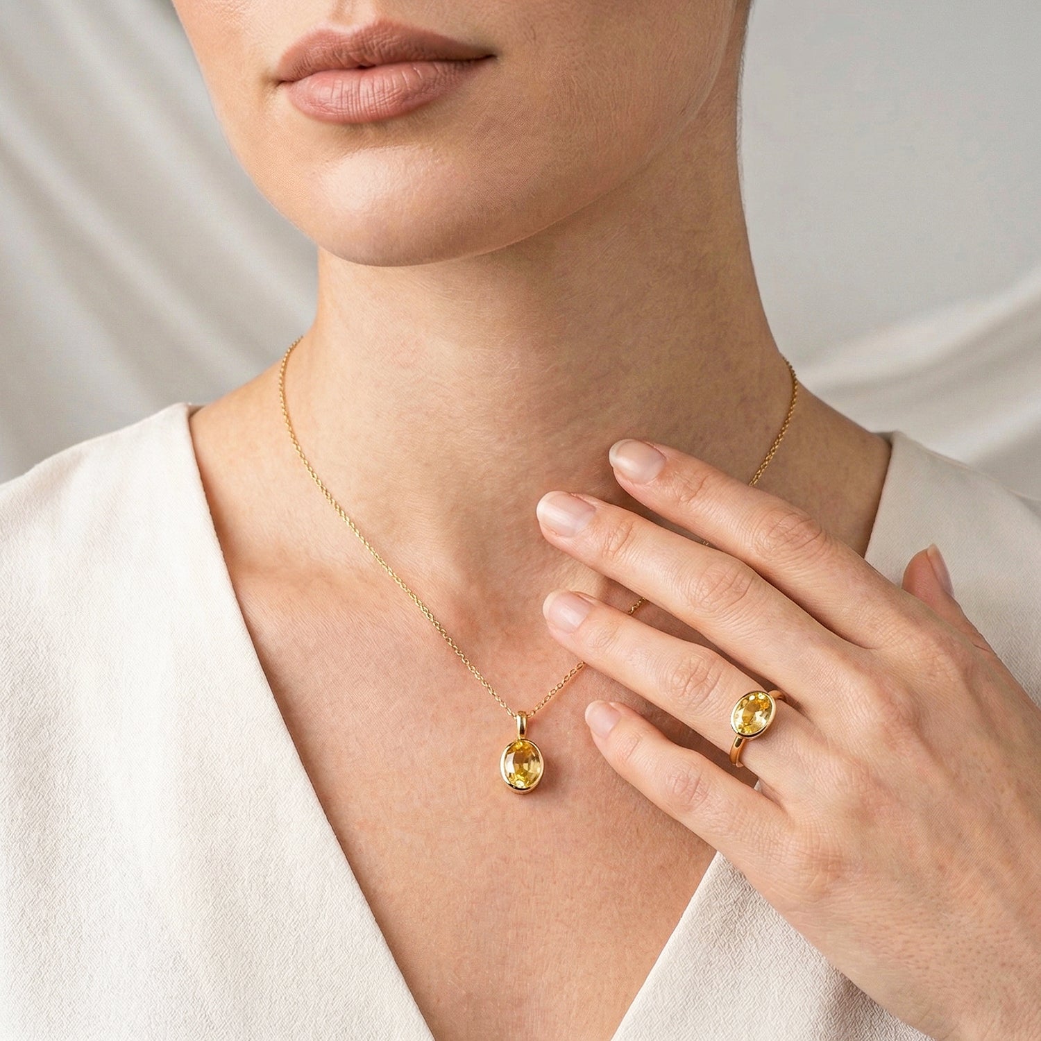 Certified Citrine (Sunela) Gemstone
