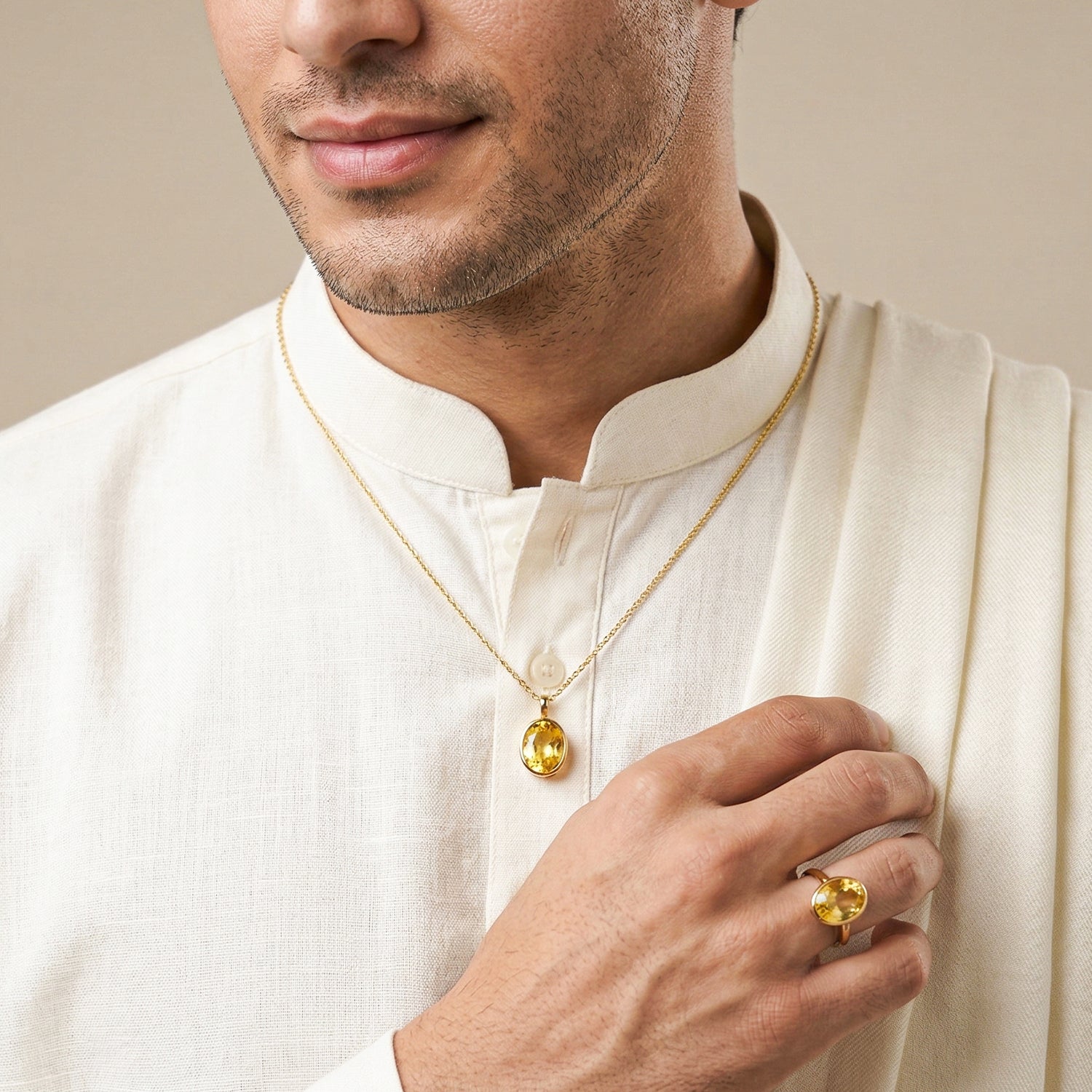 Certified Citrine (Sunela) Gemstone