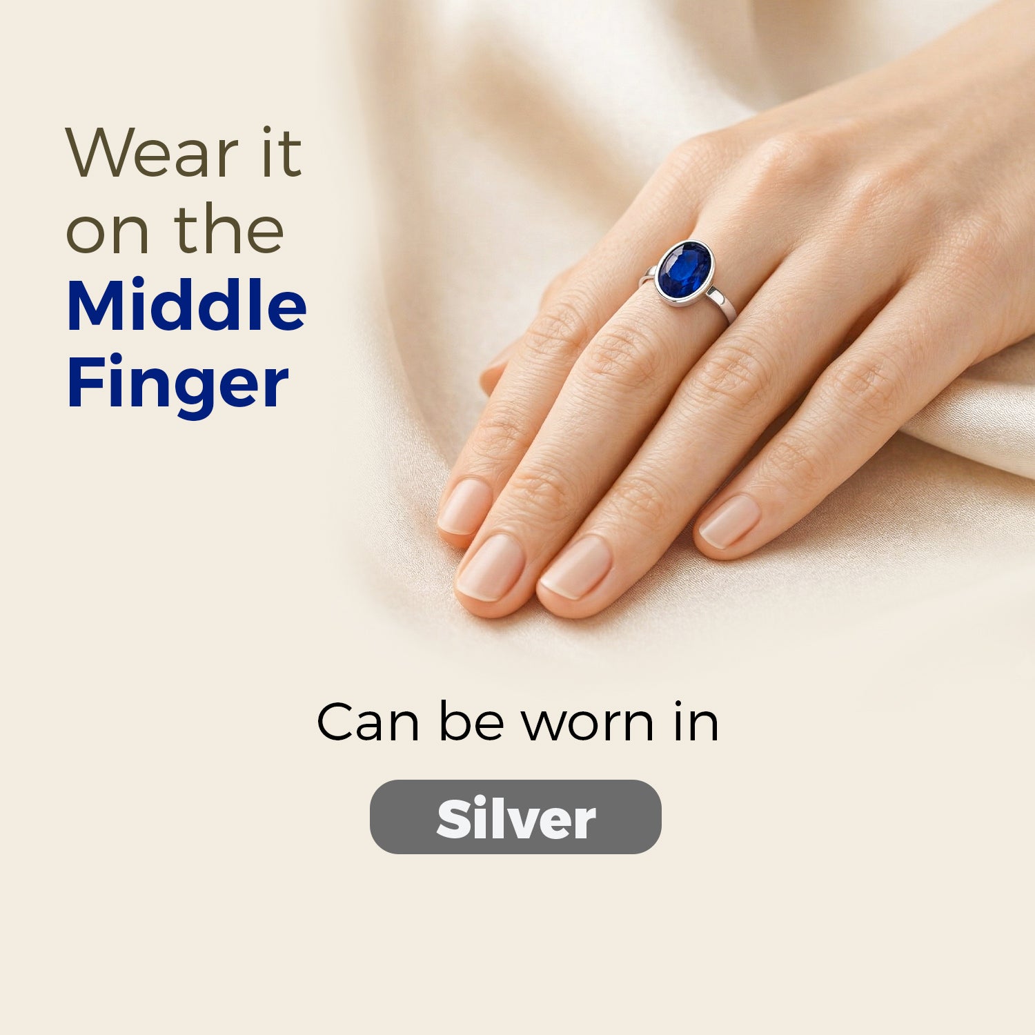 Certified Neelam (Blue Sapphire) Gemstone