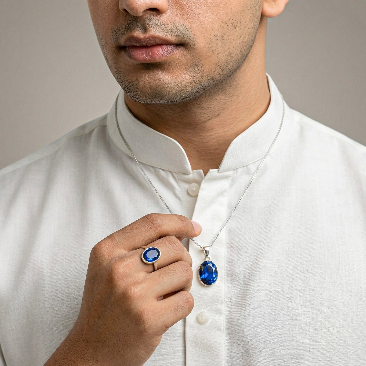 Certified Neelam (Blue Sapphire) Gemstone