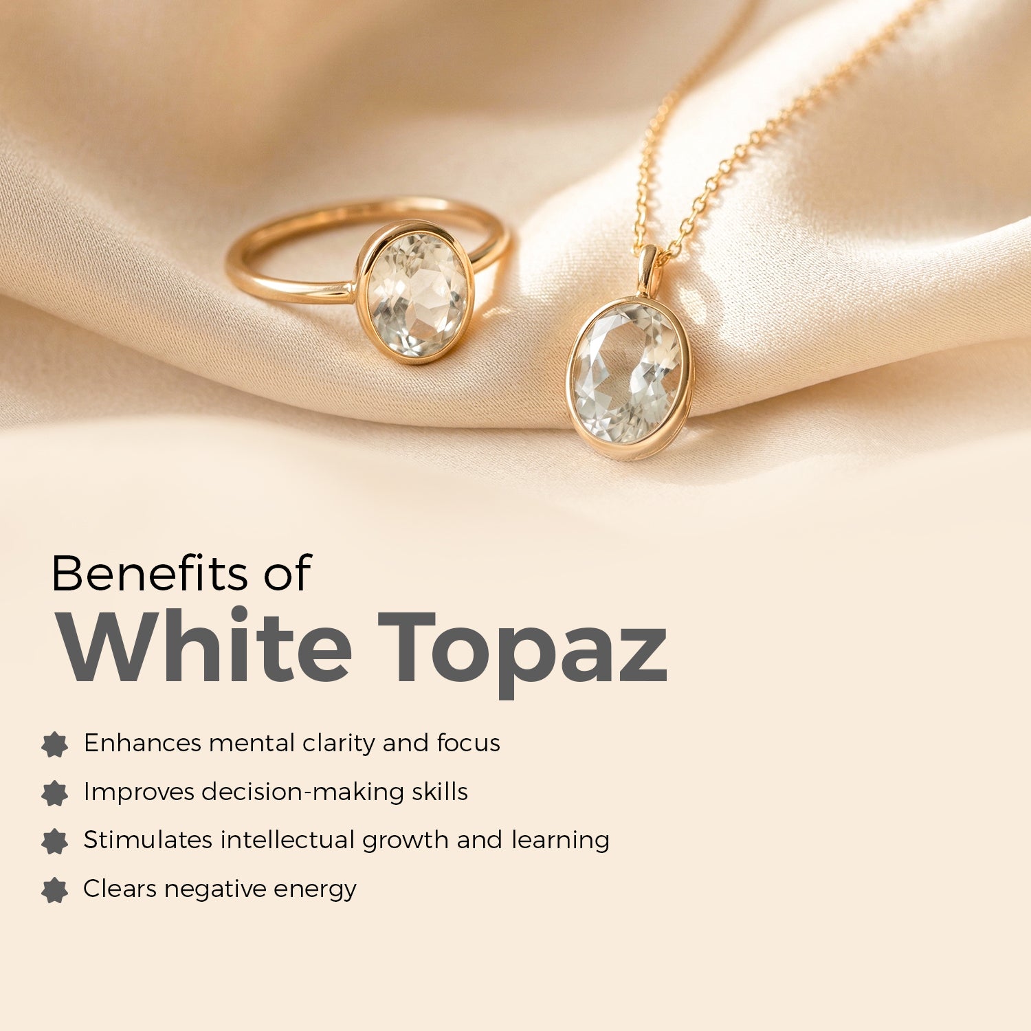 Certified White Topaz (Safed Pukhraj) Gemstone