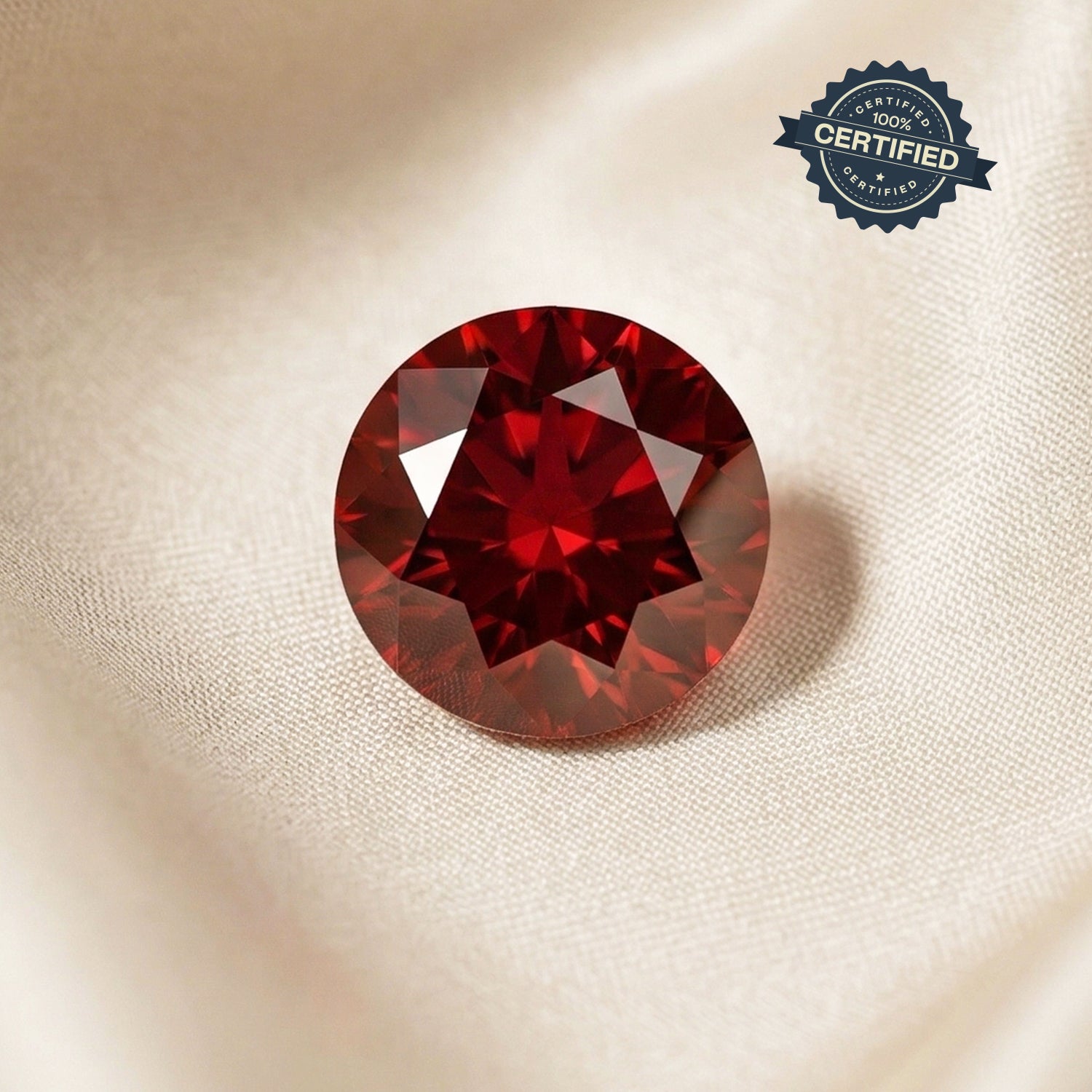 Certified Hessonite (Gomed) Gemstone