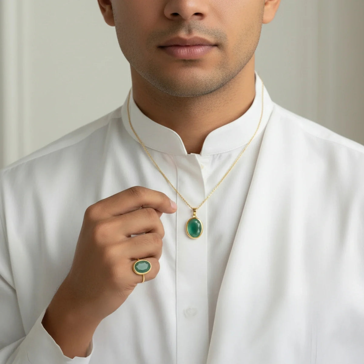 Certified Green Onyx Gemstone