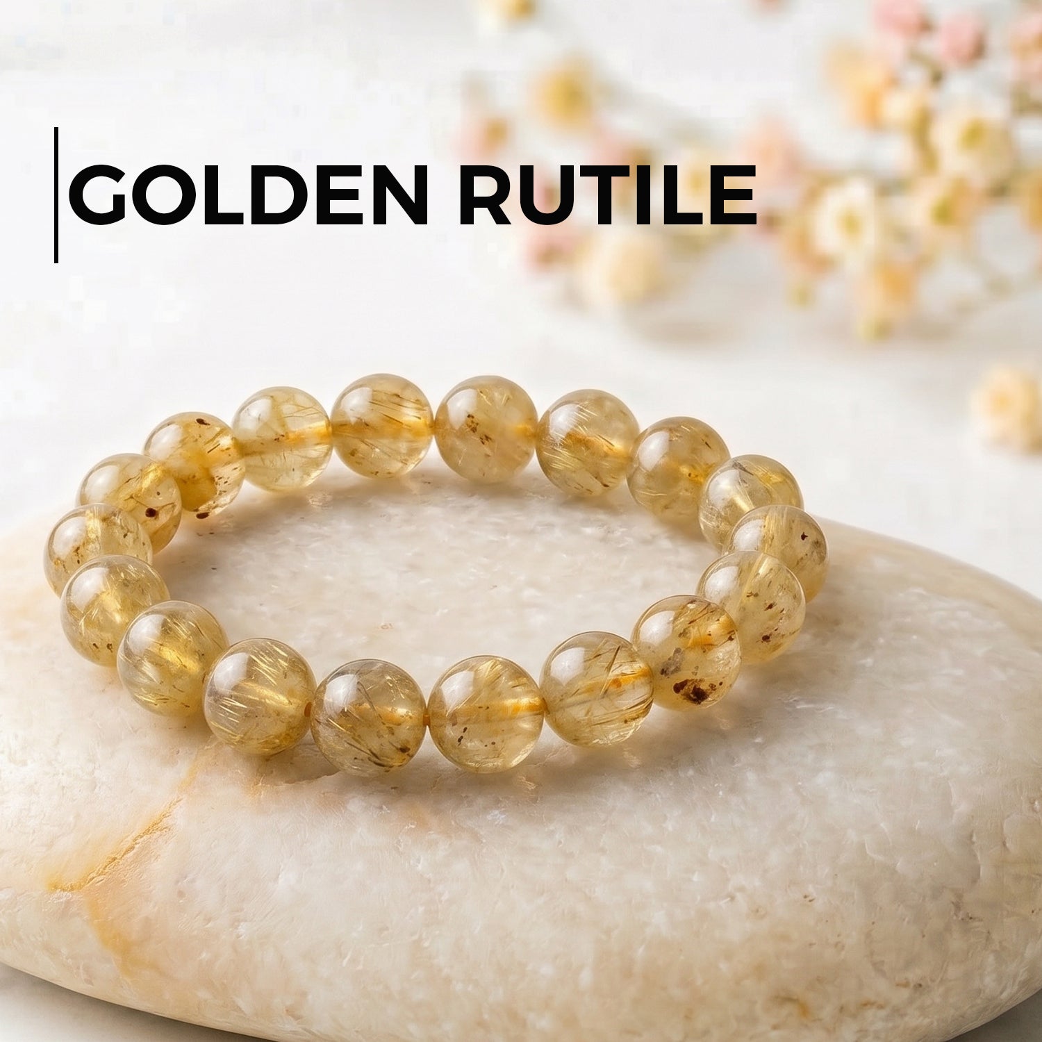 Golden Rutile Quartz Bracelet