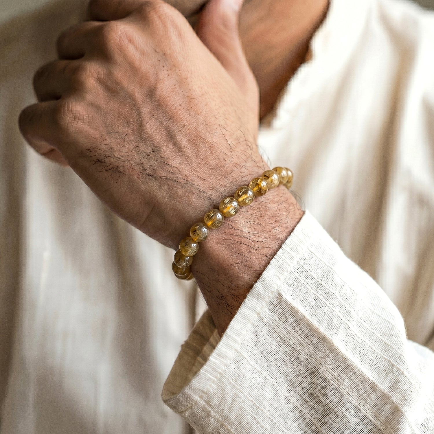 Golden Rutile Quartz Bracelet
