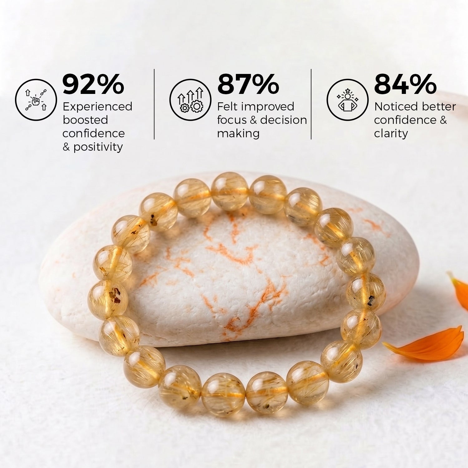 Golden Rutile Quartz Bracelet