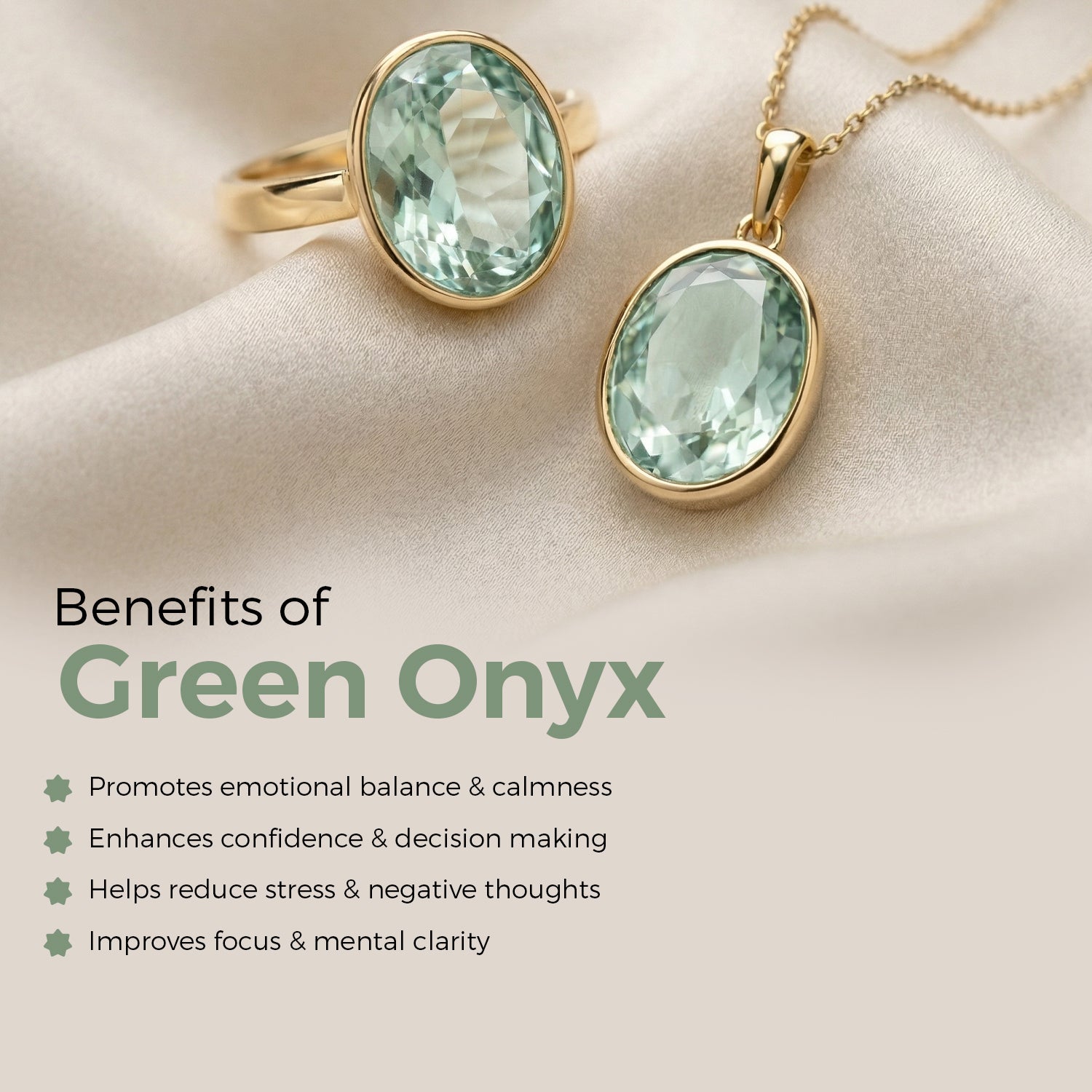 Certified Green Onyx Gemstone
