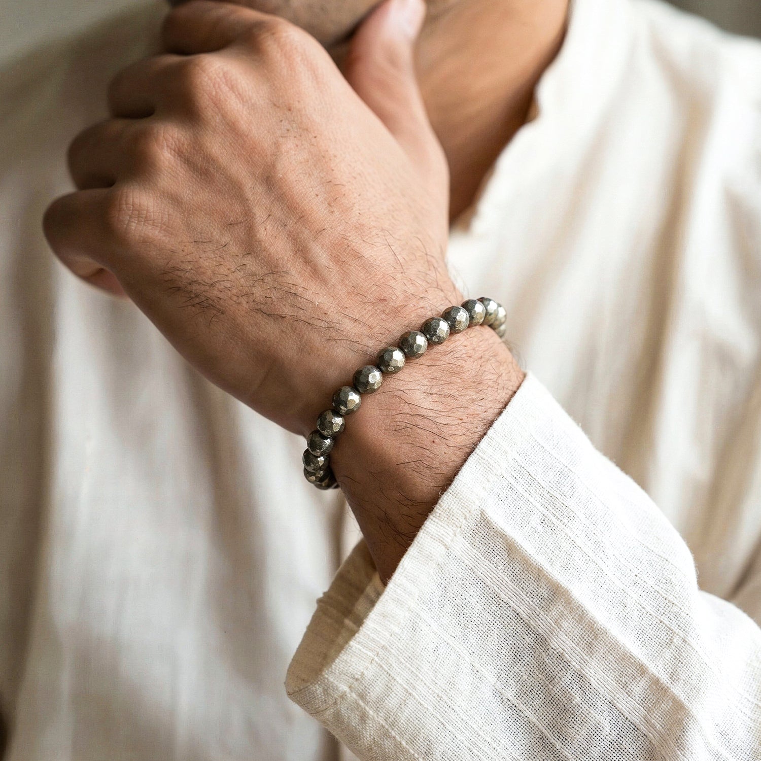 Raw Pyrite Bracelet