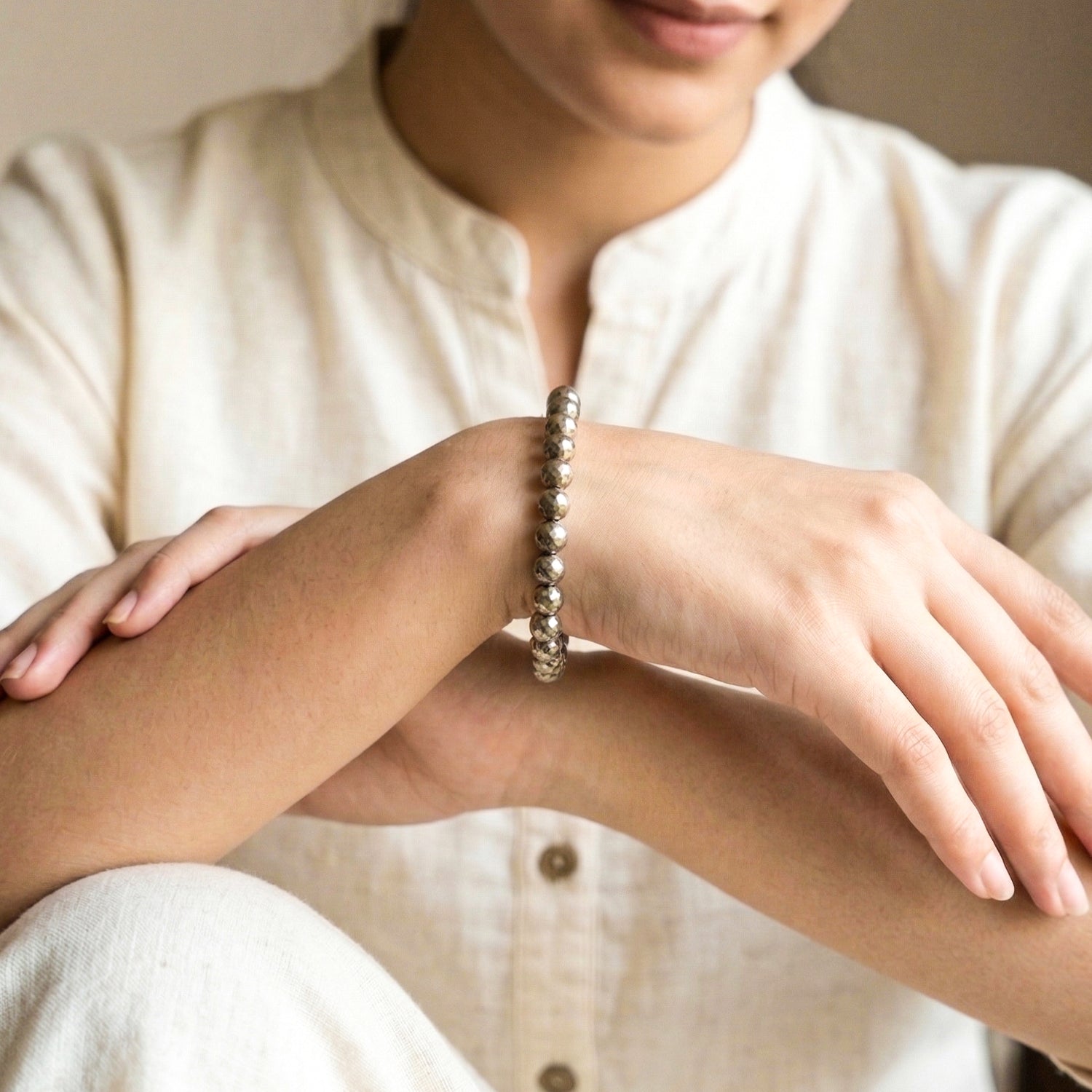 Raw Pyrite Bracelet