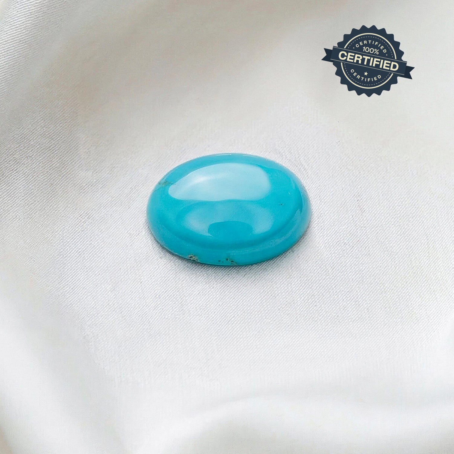 Certified Turquoise (Firoza) Gemstone