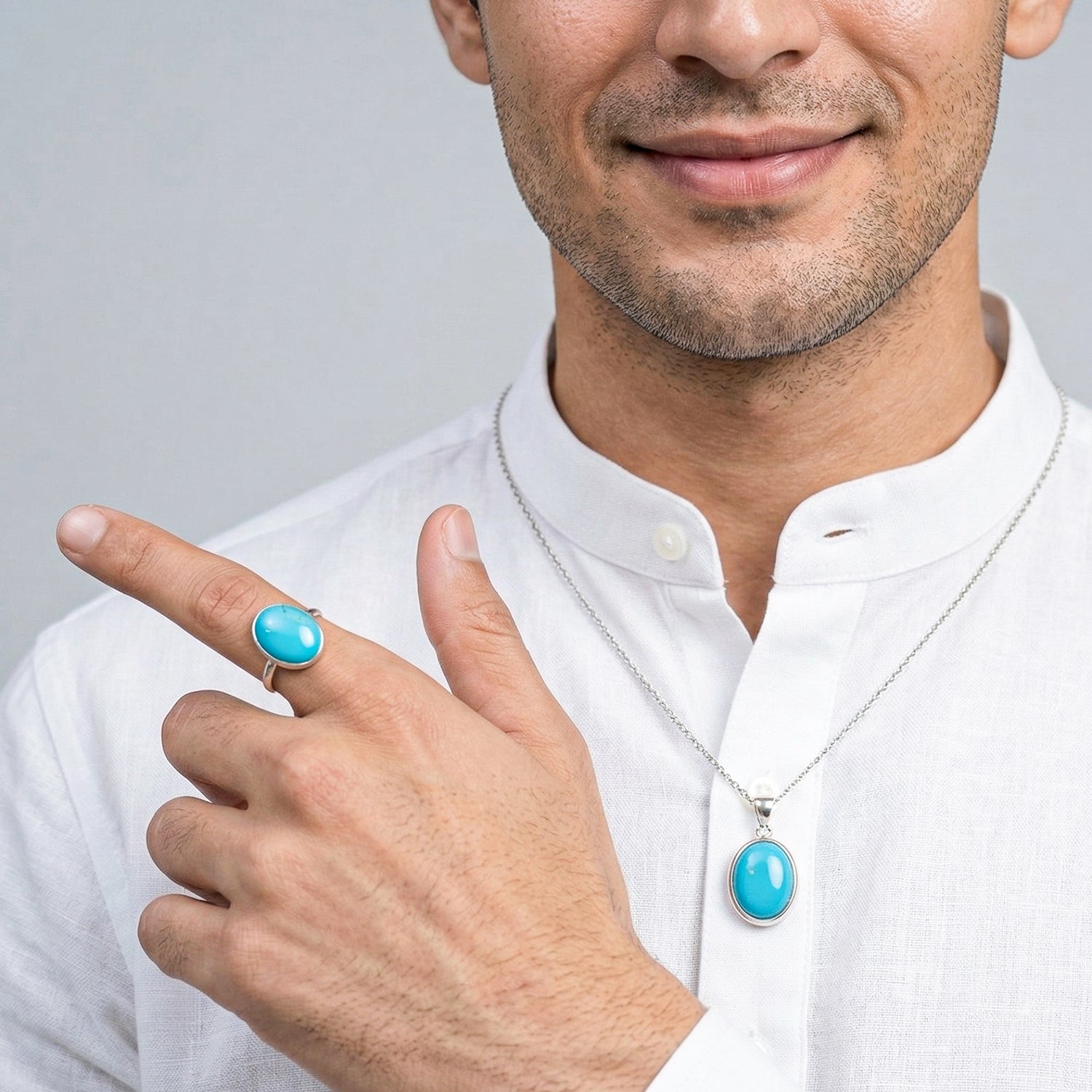 Certified Turquoise (Firoza) Gemstone