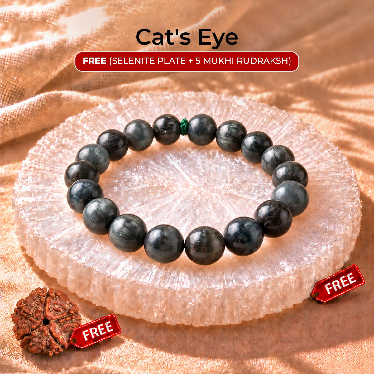 Cat's Eye Bracelet (Natural Lehsunia)